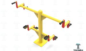 Çelik Engelsiz El ve Ayak Pedal Çevirme Aleti