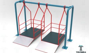 Çelik Engelsiz iki Kişilik Salıncak